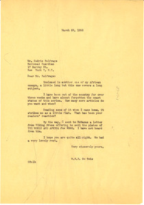 Letter from W. E. B. Du Bois to National Guardian