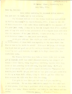 Letter from Atlanta University to W. E. B. Du Bois