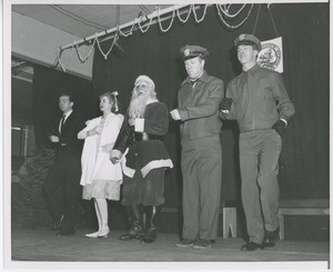 Performers in Christmas play