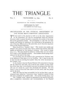 The Triangle, November, 1891
