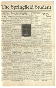 The Springfield Student (vol. 16, no. 14) January 29, 1926