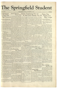The Springfield Student (vol. 17, no. 06) November 12, 1926