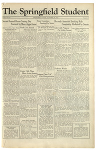 The Springfield Student (vol. 18, no. 4) October 28, 1927