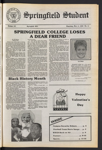 The Springfield Student (vol. 102, no. 12) Feb. 11, 1988