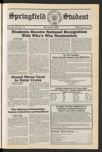 The Springfield Student (vol. 107, no. 15) Feb. 18, 1993