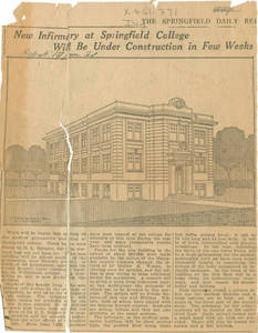 New Infirmary at Springfield College, 1921