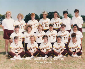 Softball Team at Rebel Spring Games (1992)