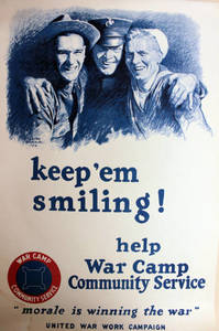 World War I Poster - Keep'em smiling!