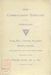 Springfield College Commencement Program (1895)