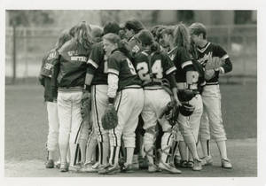 Springfield College Softball Team Huddle