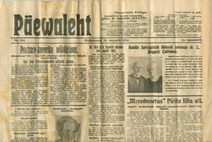 Estonian Newspaper article on visit or Dr. Doggett to Estonia