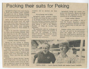 Packing their suits for Peking (1982)