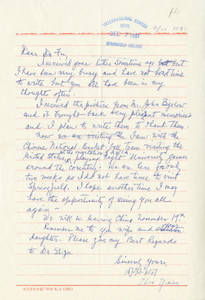 A letter from Zhou Yixian to Dr. Frank Fu, ca. November 11, 1981