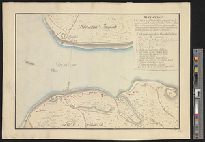 Situation des posten zu Denyses Ferry auf Long Island wie solcher den 7ten October 1781 von furste