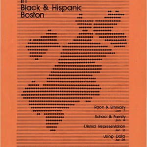 Flier for Demographic changes in Black & Hispanic Boston events