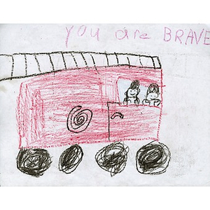 "You Are Brave" card mailed to Boston Medical Center