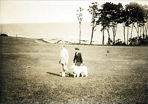 President and Mrs. Calvin Coolidge, Swampscott, August, 1925