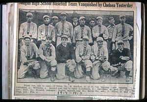 Saugus High School baseball team, 1914-15