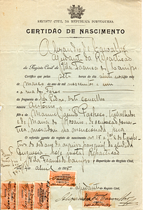 Antonio Pacheco Birth Certificate