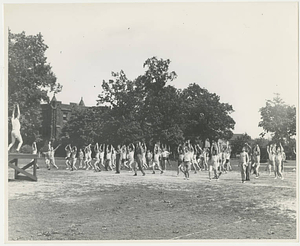 Army Air Corps Cadets Exercising at Springfield College (ca. July 1943)