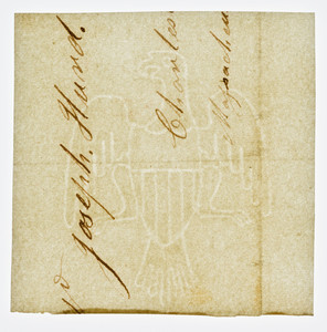 Eagle, watermark, Joseph Hurd, Charlestown, Mass., undated