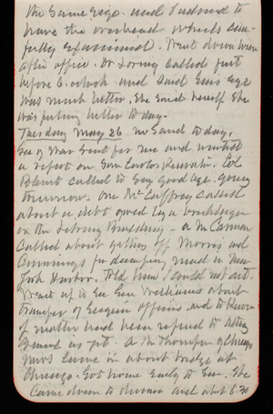 Thomas Lincoln Casey Notebook, May 1891-September 1891, 08, the same size and I [illegible] to