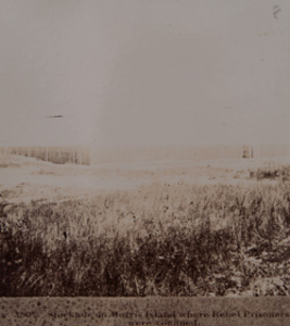 "Stockade for Confederate Prisoners on Folly Island"