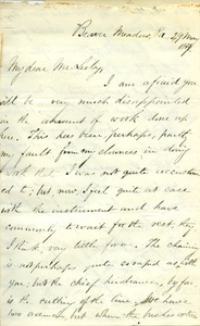 Letter from BEnjamin Smith Lyman to Mr. Lesley
