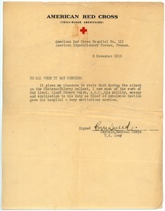 Letter of commendation for Lloyd E. Walsh