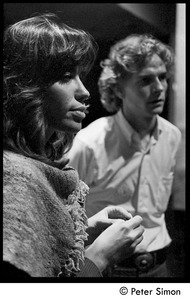 Carly Simon and Livingston Taylor in the studio