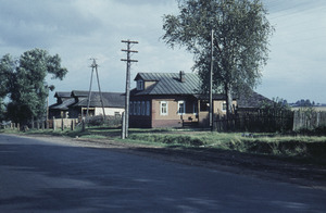 Houses along a rural road