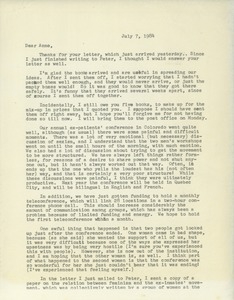 Letter from Judi Chamberlin to Anne Tillig