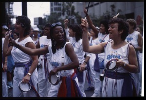 Sistah Boom, marching in the San Francisco Pride Parade