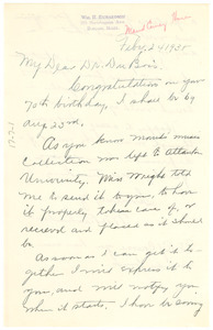 Letter from William H. Richardson to W. E. B. Du Bois
