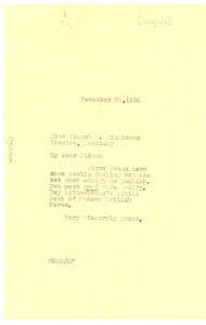 Letter from W. E. B. Du Bois to Blanche Taylor Dickinson