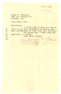 Letter from Elmer R. Dittmer to Crisis