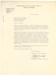 Letter from J. Herman Daves to W. E. B. Du Bois