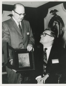 Dr. Salvatore DiMichael and Max C. Rheinberger, Jr., recipient of the 1967 President's Trophy
