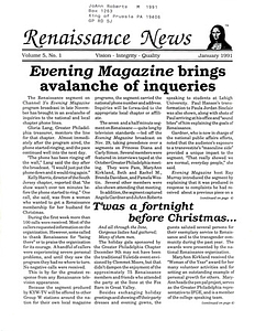 Renaissance News, Vol. 5 No. 1 (January 1991)
