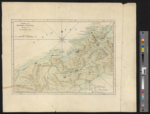 A map of the isthmus of Panama drawn from Spanish surveys