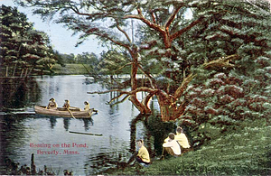 Boating on the Pond, Beverly, Mass.