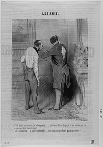 - Ton habit me convient, je te l'emprunte.... seulement ferme la porte il me semble que j'ai un courrant d'air dans le dos! - Ah! malheureux... la porte est fermée.... c'est mon unique habit que tu as ouvert!.....