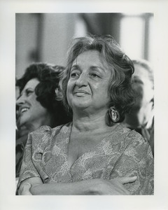 Betty Friedan at a fundraiser