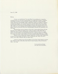 Letter from Lucy Gwin to Rhoda Schlamm