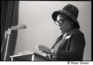 Unidentified speaker at the Martin Luther King memorial service