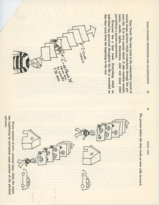 Cartoon from Dianetics Today illustrating memory time tracks