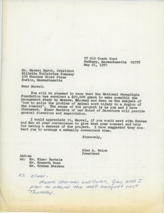 Letter from Alan A. Reich to Marcel C. Durot