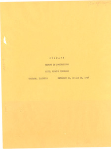 Report of proceedings from National Civil Rights Congress - Digital ...
