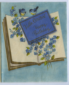 Birthday card from Alice and Fred Crawford to W. E. B. Du Bois