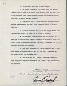 Affidavit by Charles Perry